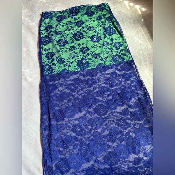 Dolls Kill Delia’s Y2K Purple Too Sassy To Care Lace Midi Skirt and Tank Top Set - Picture 5 of 10